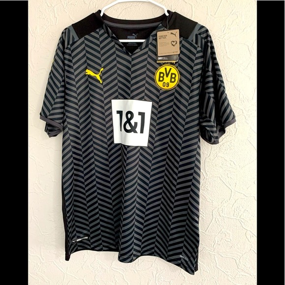 Puma Other - BRAND NEW AUTHENTIC Borussia Dortmund Puma 2021/22 Away Replica Jersey - Black